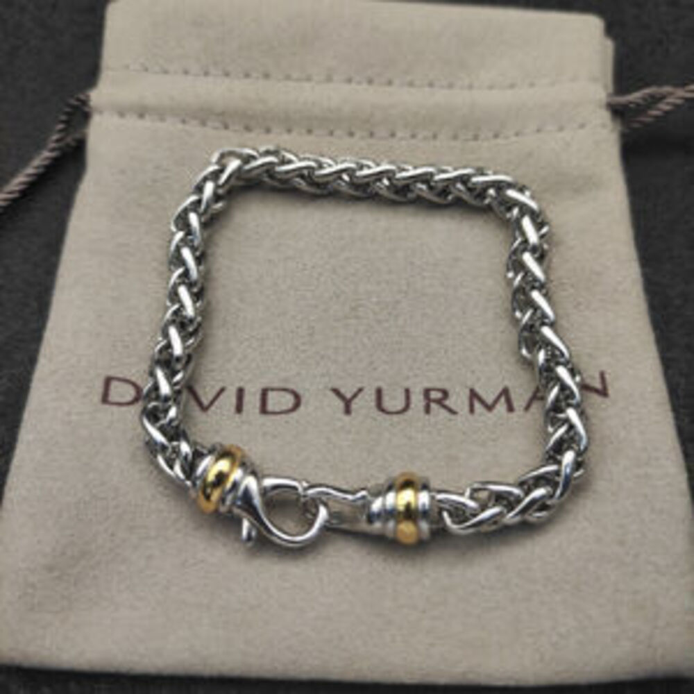 David Yurman 6mm Two-tone Hook Bracelet